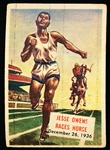 1954 Topps “Scoops” Non Sport Issue- #128 Jesse Owens