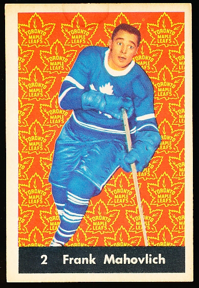 1961-62 Parkhurst Hockey- #2 Frank Mahovlich, Toronto