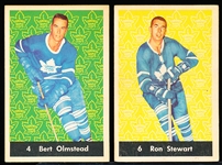 1961-62 Parkhurst Hockey- 2 Diff Toronto Maple Leafs