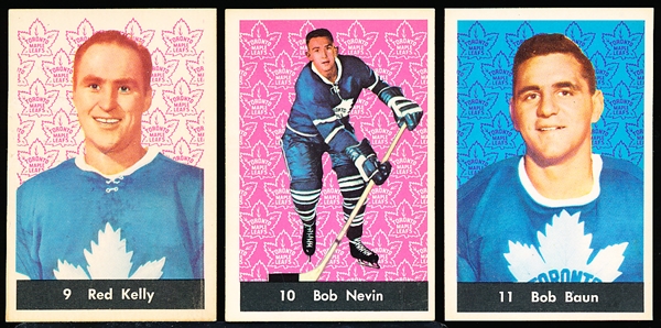 1961-62 Parkhurst Hockey- 3 Diff Toronto Maple Leafs