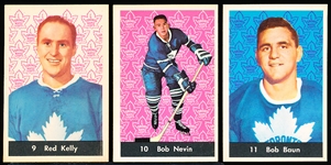 1961-62 Parkhurst Hockey- 3 Diff Toronto Maple Leafs
