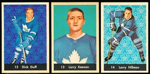 1961-62 Parkhurst Hockey- 3 Diff Toronto Maple Leafs