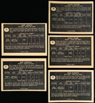 1967-68 Topps Hockey- 5 Diff Detroit Red Wings