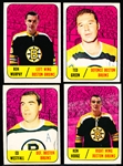 1967-68 Topps Hockey- 4 Diff Boston Bruins