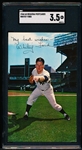 1964-68 Requena MLB Color Photo Postcard- Whitey Ford, Yankees- SGC Graded Vg+ 3.5