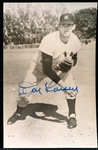 Autographed N.Y. Yankees MLB B/W Photo Postcard- Don Larsen, Yankees