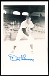 Autographed N.Y. Yankees MLB B/W Photo Postcard- Don Larsen, Yankees