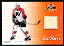 1999-00 Upper Deck MVP Stanley Cup Edition Hockey “Game-Used Stick” #GU-JC John LeClair, Flyers