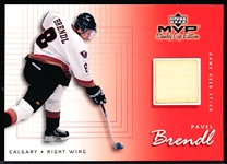 1999-00 Upper Deck MVP Stanley Cup Edition Hockey “Game-Used Stick” #GU-PB Pavel Brendl, Flames