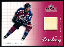 1999-00 Upper Deck MVP Stanley Cup Edition Hockey “Game-Used Stick” #GU-PF Peter Forsberg, Avalanche