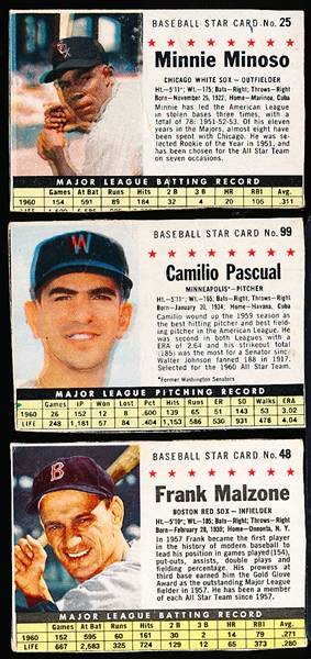 1961 Post Cereal Bb- 15 Cards