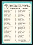 1965 Topps Bb- #3 AL HR Leaders- Mantle!