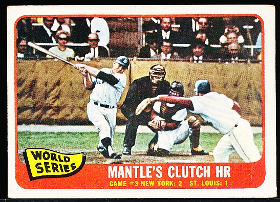 1965 Topps Bb- #134 Mantle WS