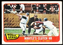 1965 Topps Bb- #134 Mantle WS