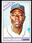 1966 Topps Bb- #500 Hank Aaron, Braves