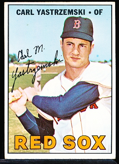 1967 Topps Baseball- #355 Carl Yastrzemski, Red Sox