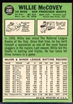 1967 Topps Baseball- #480 Willie McCovey, Giants