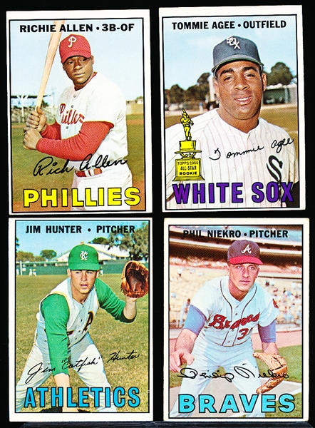1967 Topps Baseball- 8 Diff