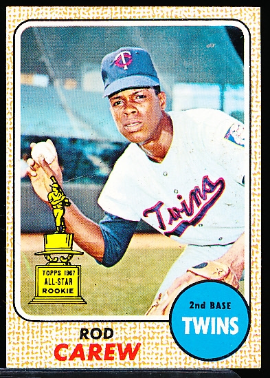1968 Topps Baseball- #80 Rod Carew, Twins