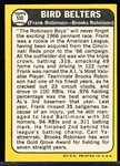1968 Topps Baseball- #530 Bird Belters- Frank Robinson/ Brooks Robinson