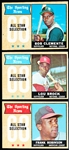 1968 Topps Baseball- 3 Diff All Stars