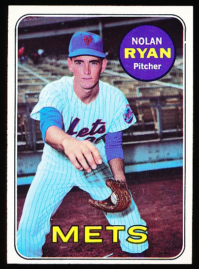 1969 Topps Baseball- #533 Nolan Ryan, Mets- 2nd Year Card
