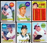 1969 Topps Baseball- 6 Diff