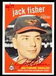 2008 Topps Heritage Bb- “Red Real One Autographs”- #ROA-JF Jack Fisher, Orioles- #46/59