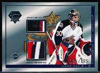 2003-04 Pacific Luxury Suite Hockey- #7 Marc Denis Patch/Stick Combo, Blue Jackets- #29/175