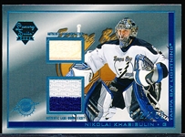 2003-04 Pacific Luxury Suite Hockey- #17 Nikolai Khabibulin JSY/Stick Combo, Lightning- #12/150