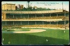 8/19/32 Cancelled Manhattan Card Pub. “39- Polo Grounds, N.L. Baseball Park New York” Smooth Linen Postcard