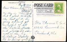 8/19/32 Cancelled Manhattan Card Pub. “39- Polo Grounds, N.L. Baseball Park New York” Smooth Linen Postcard