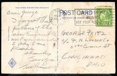 12/30/35 Cancelled Union News Co. “3A-H131- Red Bird Stadium, Columbus, Ohio- Home of Columbus Base Ball Team” Linen Postcard