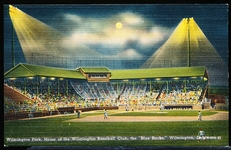 Del Mar News Agency “70891, 21- Wilmington Park, Home of the Wilmington Baseball Club, the Blue Rocks- Wilmington, Delaware” Linen Postcard