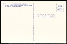 Tropical Cards “SP-8, K-18269- St. Petersburg, Florida- Al Lang Field…” Chrome Postcard