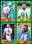 1986 Topps Football- 1 Complete Set of 396 Cards in Pages + 1 “1000 Yard Club” Set of 26 in Pages
