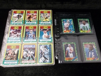 1986 Topps Football- 1 Complete Set of 396 Cards in Pages + 1 “1000 Yard Club” Set of 26 in Pages