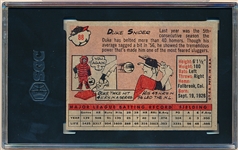 1958 Topps Baseball- #88 Duke Snider, Dodgers- SGC 5 (Ex)