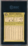 1967 Topps Baseball- #150 Mickey Mantle, Yankees- SGC 4.5 (Vg-Ex +)