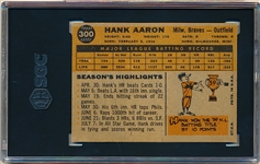 1960 Topps Baseball- #300 Hank Aaron, Braves- SGC 3 (Vg)