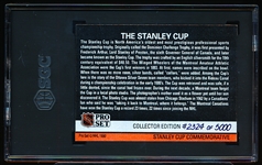 1990-91 Pro Set Hockey- Stanley Cup Hologram #2324/5000- SGC 5 (Ex)