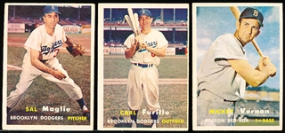 1957 Topps Bb- 5 Diff