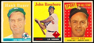 1958 Topps Bb- 5 Diff