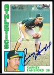 Autographed 1984 Topps Bsbl. #767 Carney Lansford, A’s