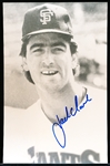 Autographed Jack Clark San Francisco Giants MLB Photo Postcard