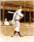 Autographed Joe DiMaggio New York Yankees MLB B/W 8” x 10” Photo