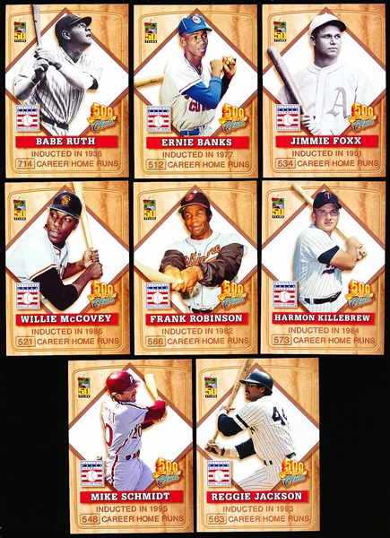 2001 Post Cereal 500 HR Club Baseball Complete Set of 8