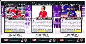 1997-98 Donruss Preferred Hockey- “Line of the Times” Complete Die-Cut Set of 24 Cards