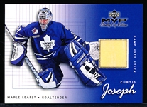 1999-00 Upper Deck MVP Stanley Cup Edition Hockey “Game-Used Stick” #GU-CJ Curtis Joseph, Maple Leafs