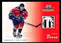 1999-00 Upper Deck MVP Stanley Cup Edition Hockey “Game-Used Stick” #GU-PV Pavel Bure, Panthers